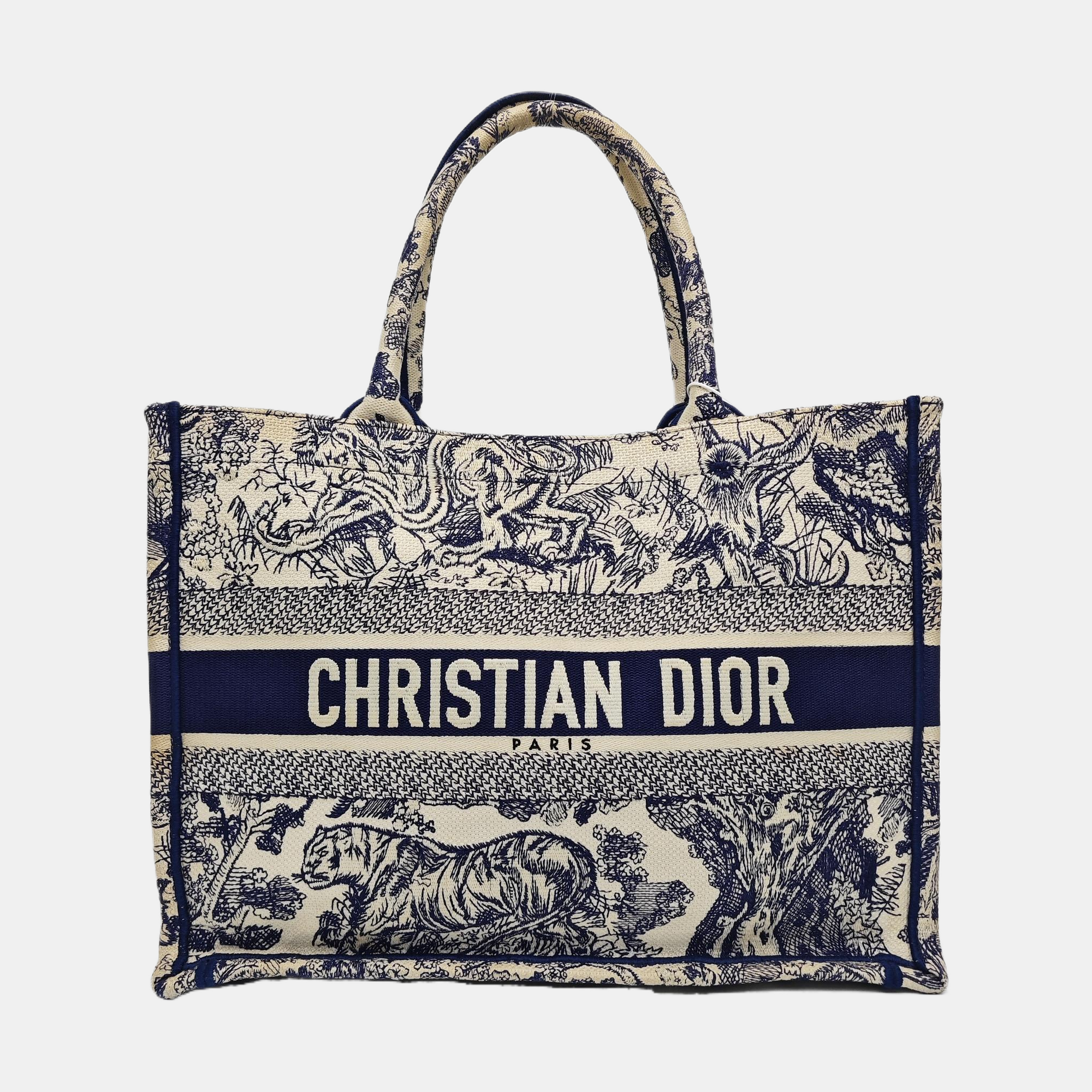 Book Tote Medium Canvas Blue