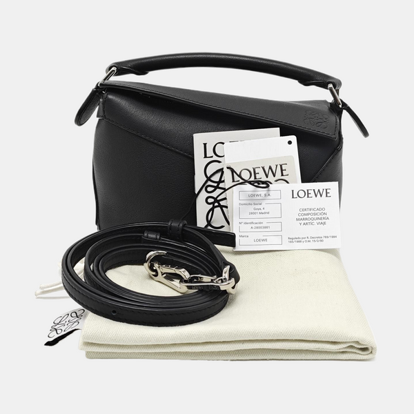 Puzzle Mini Calfskin Black