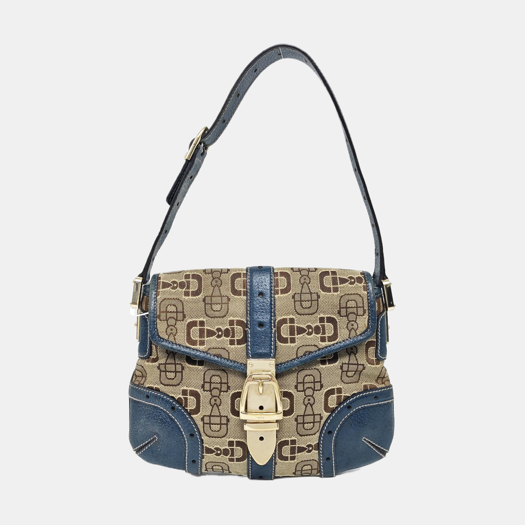 Fabric Shoulder Bag Brown