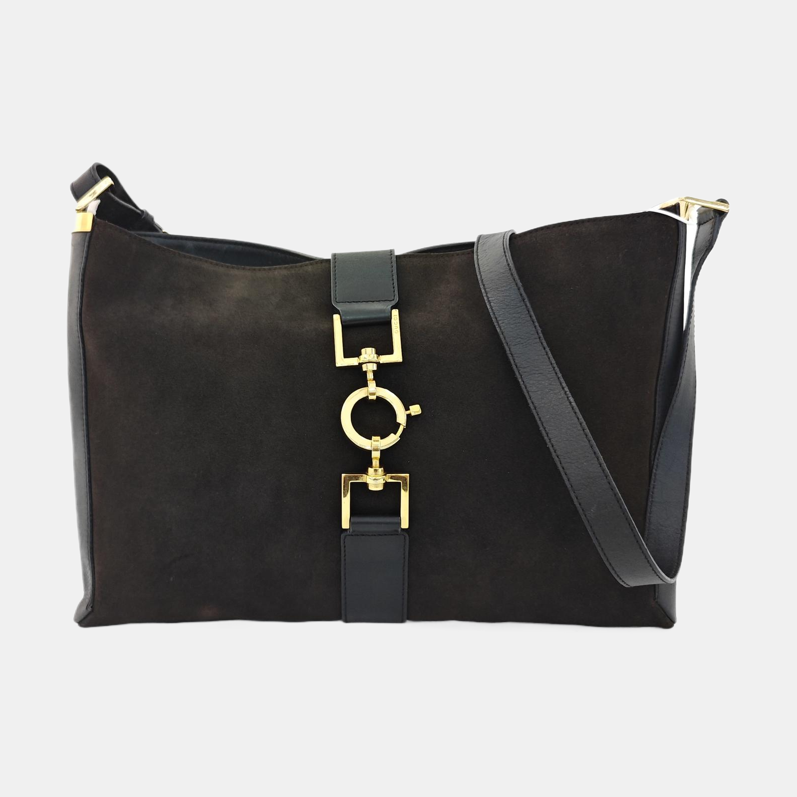 Suede Shoulder Bag Brown