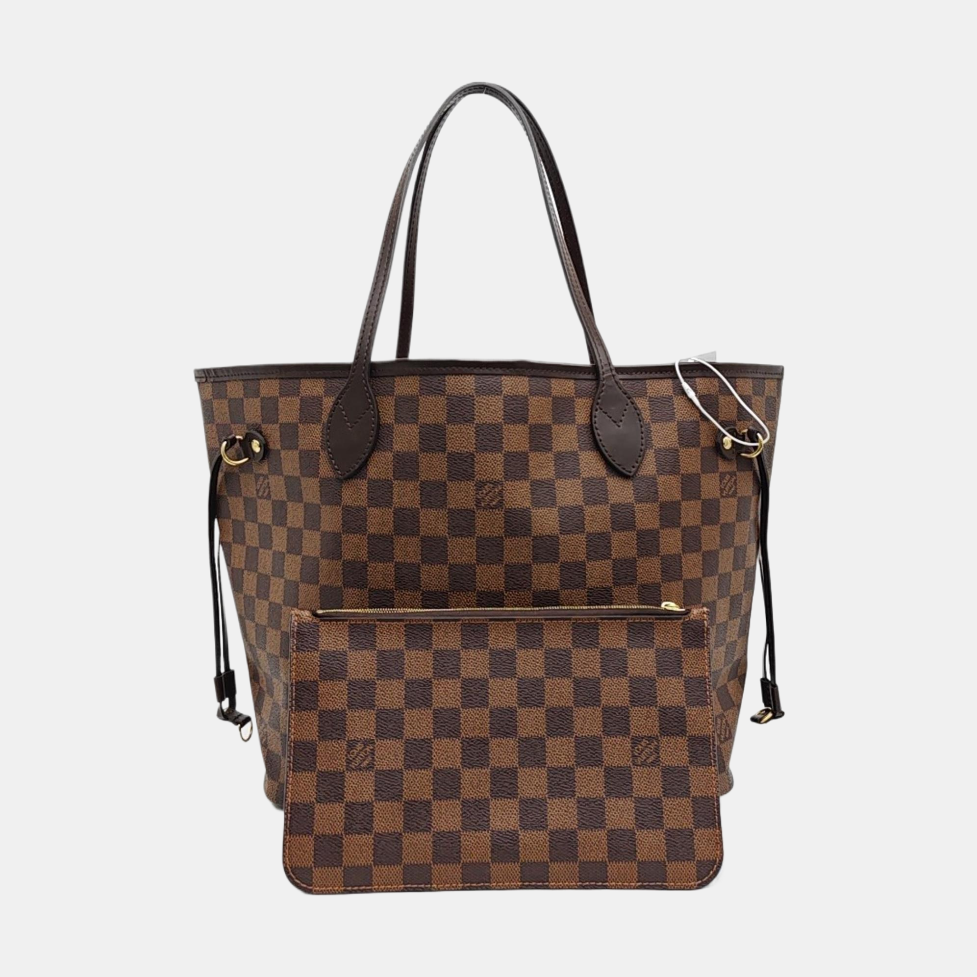 NEVERFULL MM Damier Ebene Coated Canvas Brown