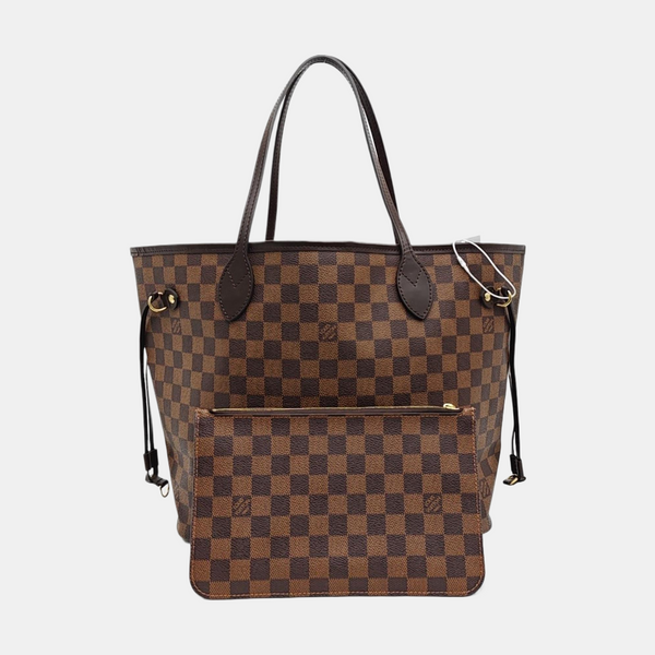 NEVERFULL MM Damier Ebene Coated Canvas Brown