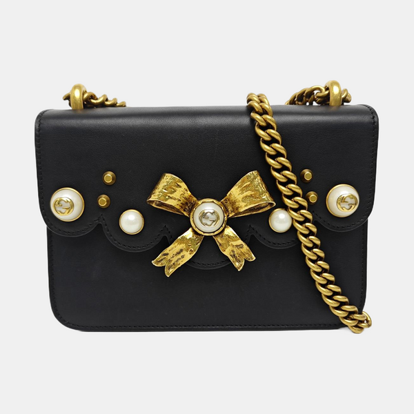 Calfskin Shoulder Bag Black
