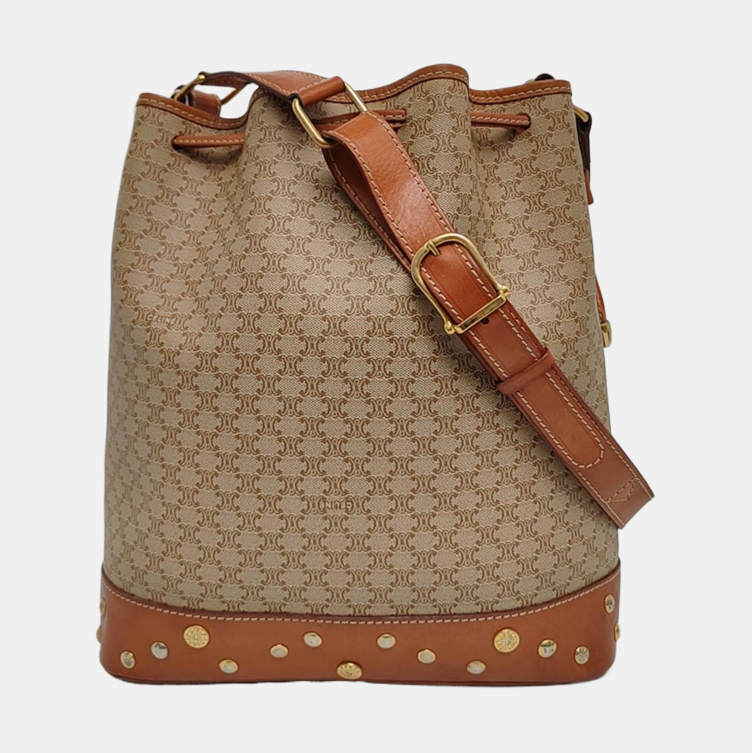 MACADAM BUCKET Coated Canvas Beige