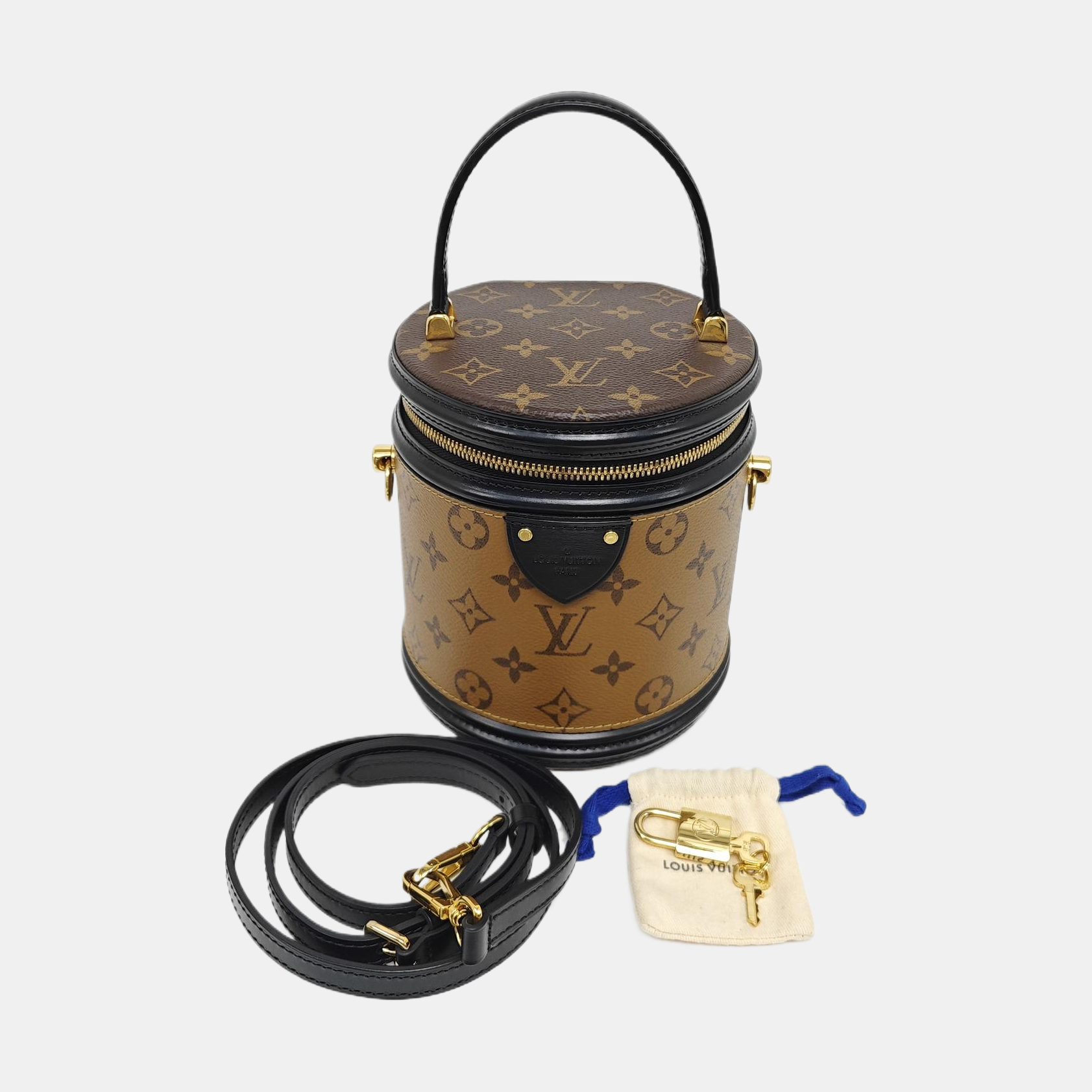 CANNES PM Monogram Coated Canvas Brown
