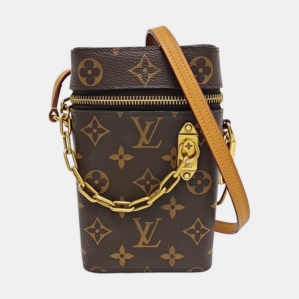 PHONE BOX Monogram Coated Canvas Brown