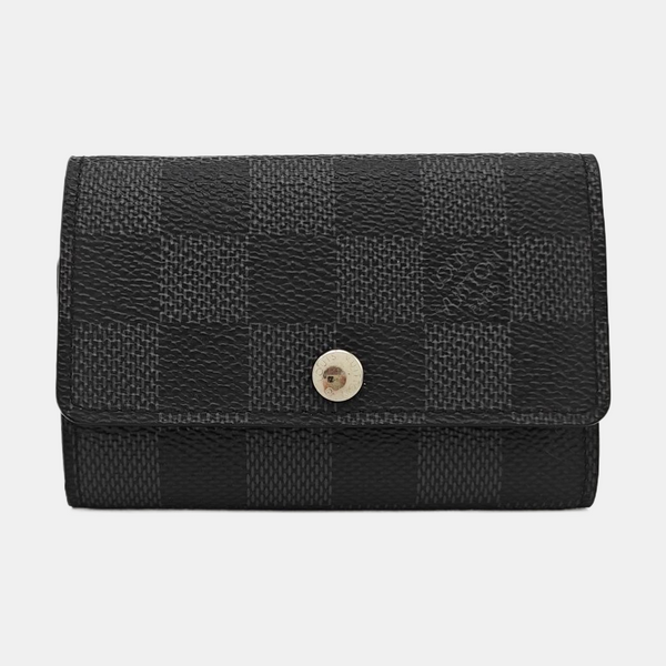 Damier Graphite Coated Canvas Key Pouch Gray