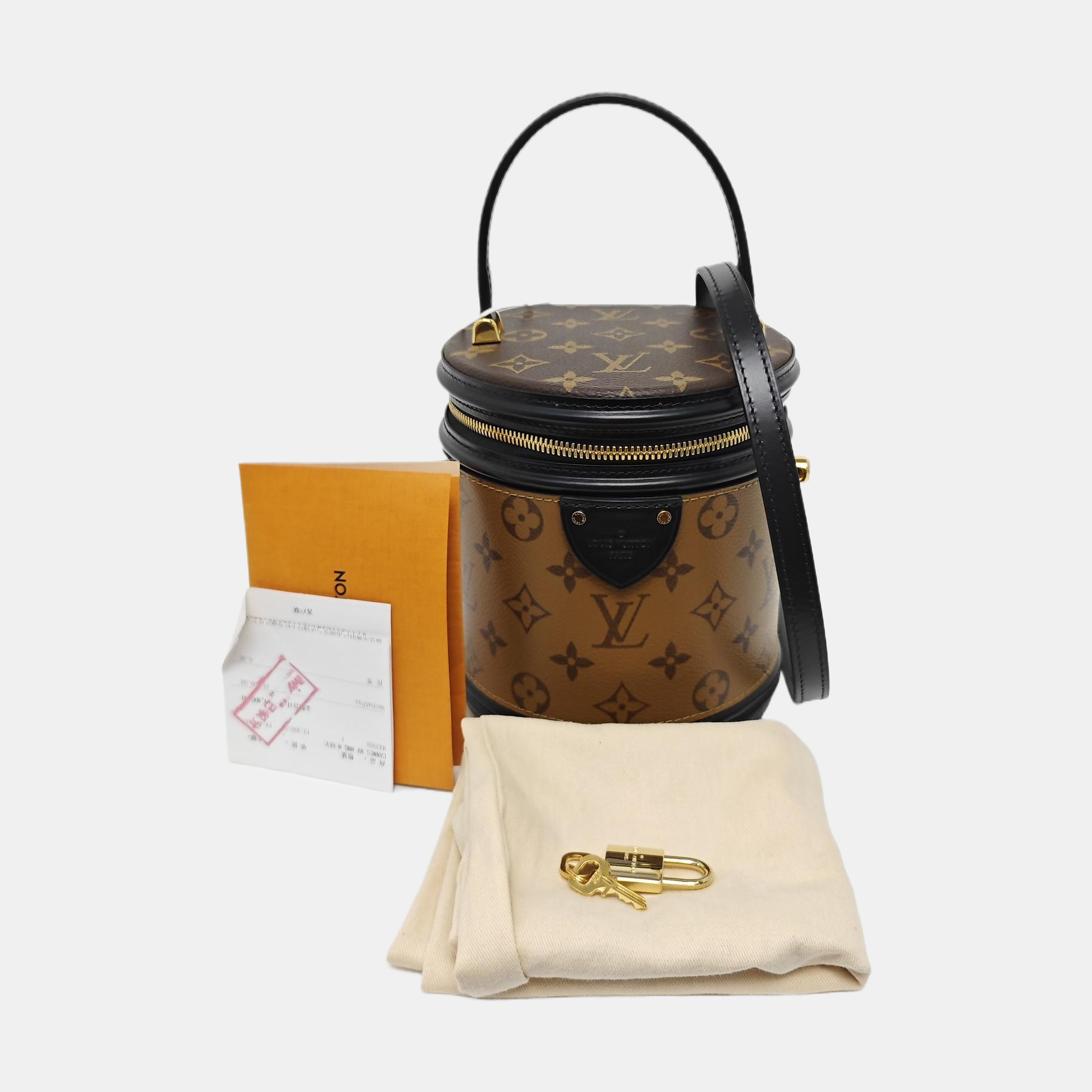 CANNES PM Monogram Coated Canvas Brown
