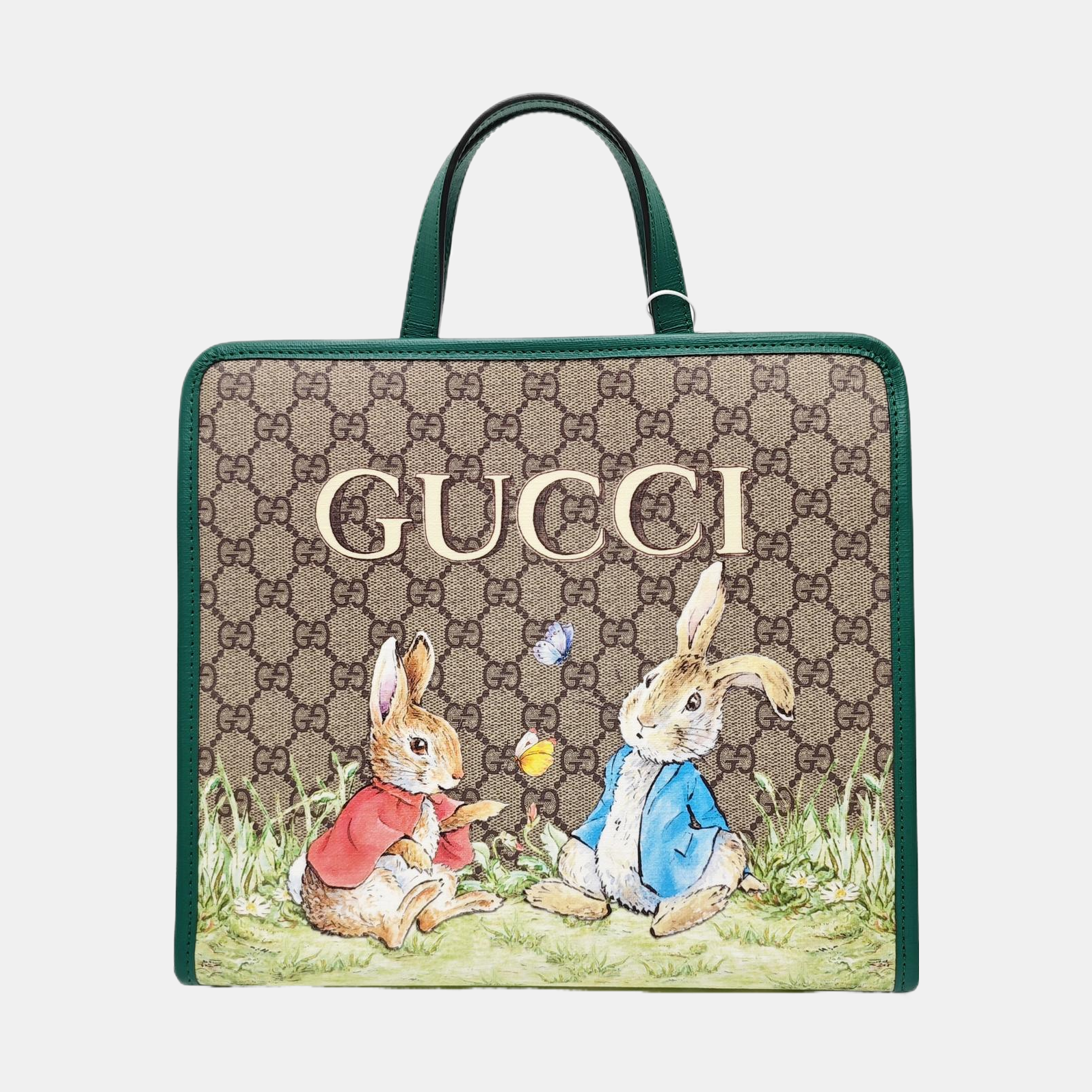 Monogram Coated Canvas Tote Bag Beige