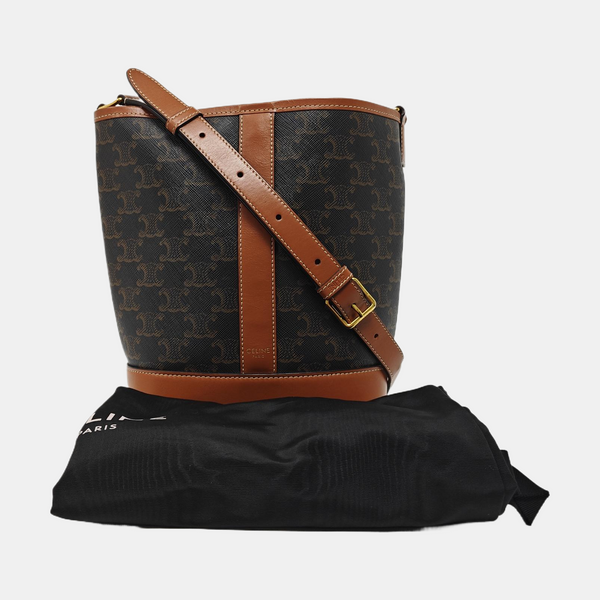 TRIOMPHE CANVAS Small Coated Canvas Brown