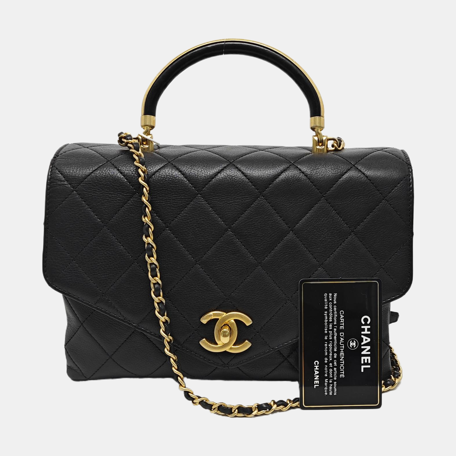 Quilted Calfskin Black