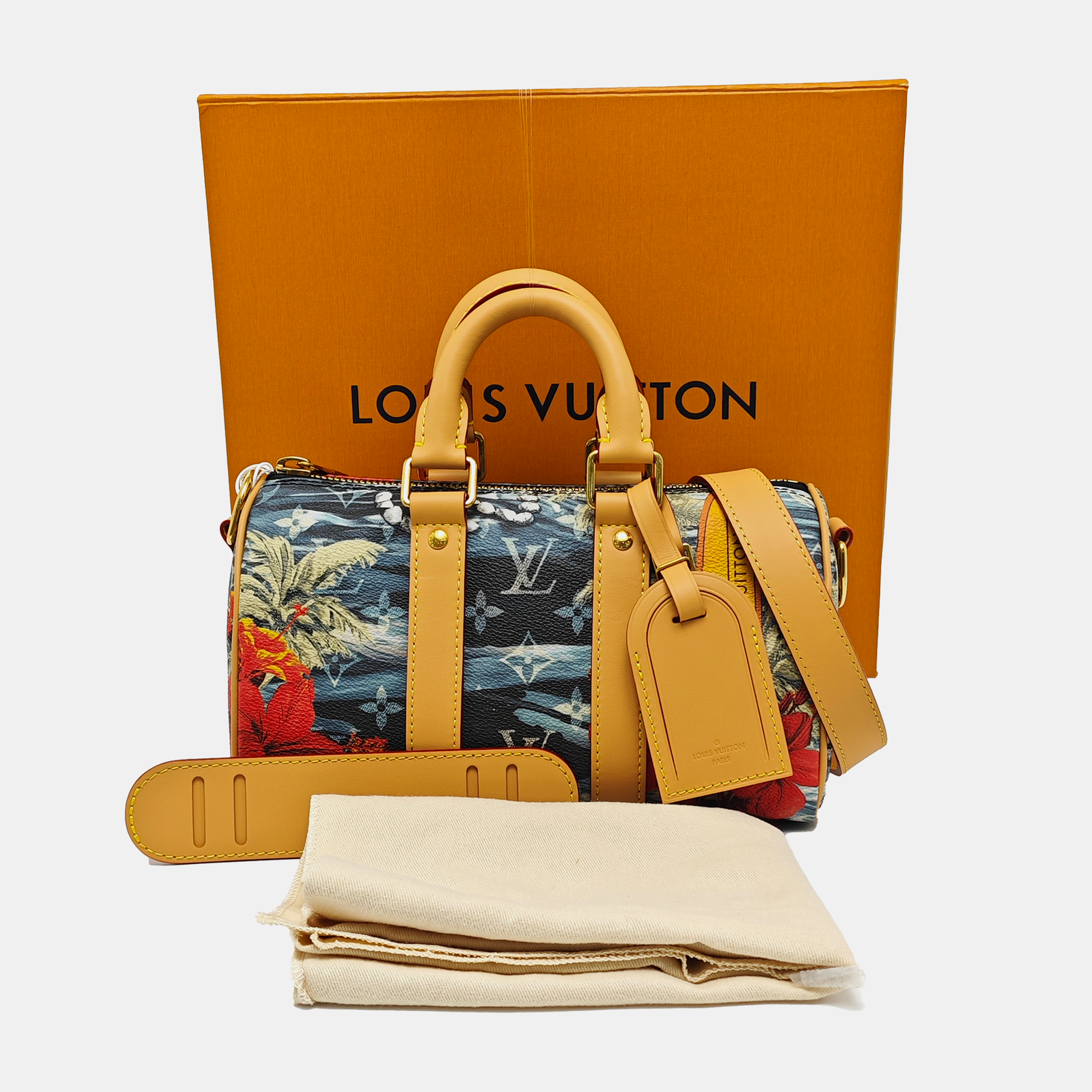 KEEPALL Monogram Coated Canvas Multicolor