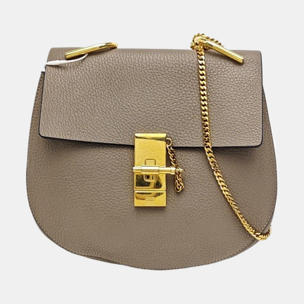Drew Medium Calfskin Gray