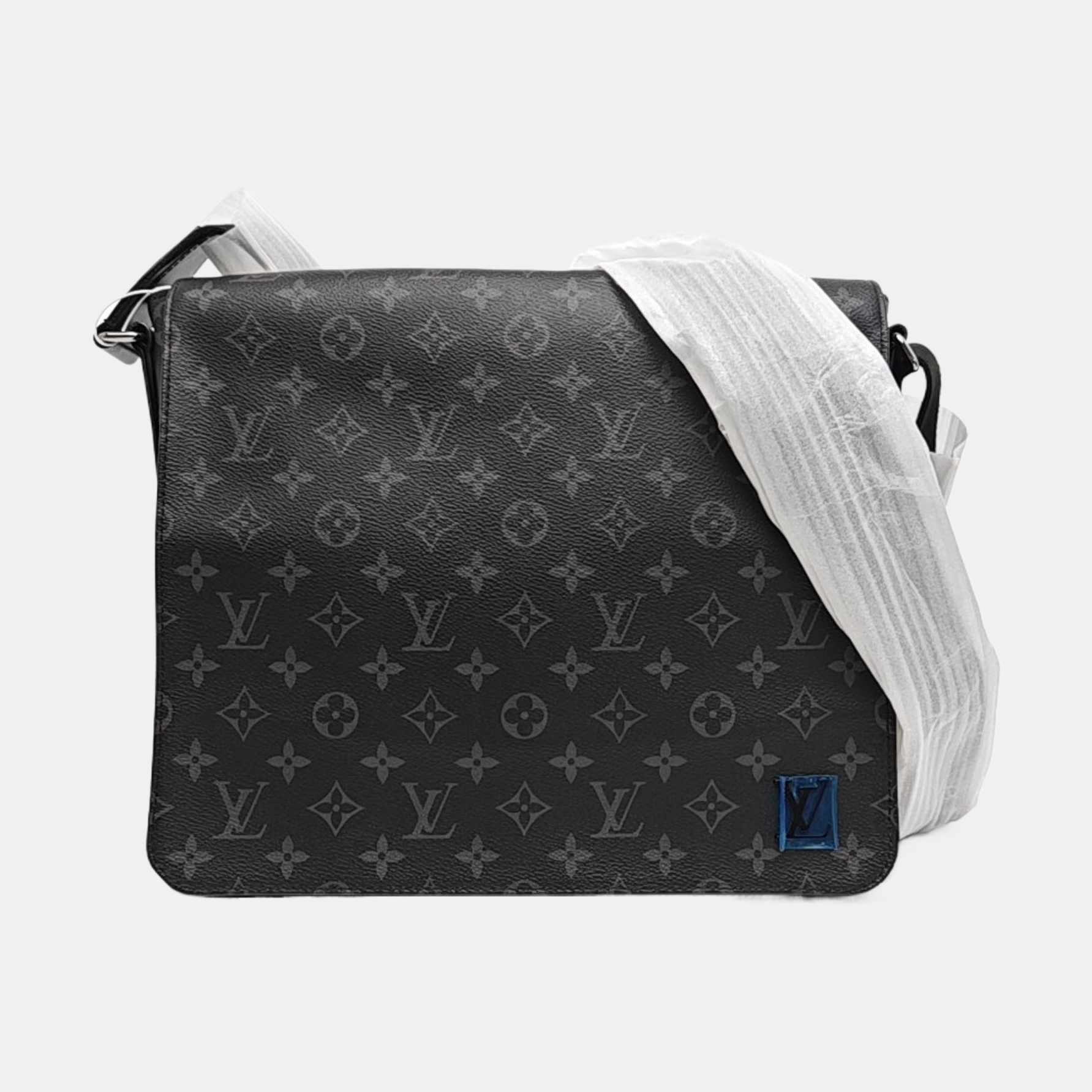 DISTRICT MM Monogram Coated Canvas Black