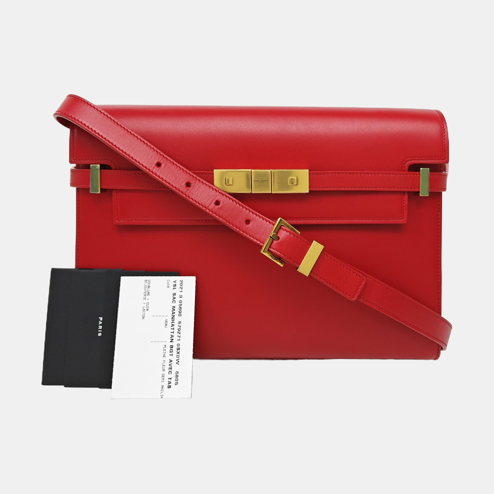 MANHATTAN Calfskin Red