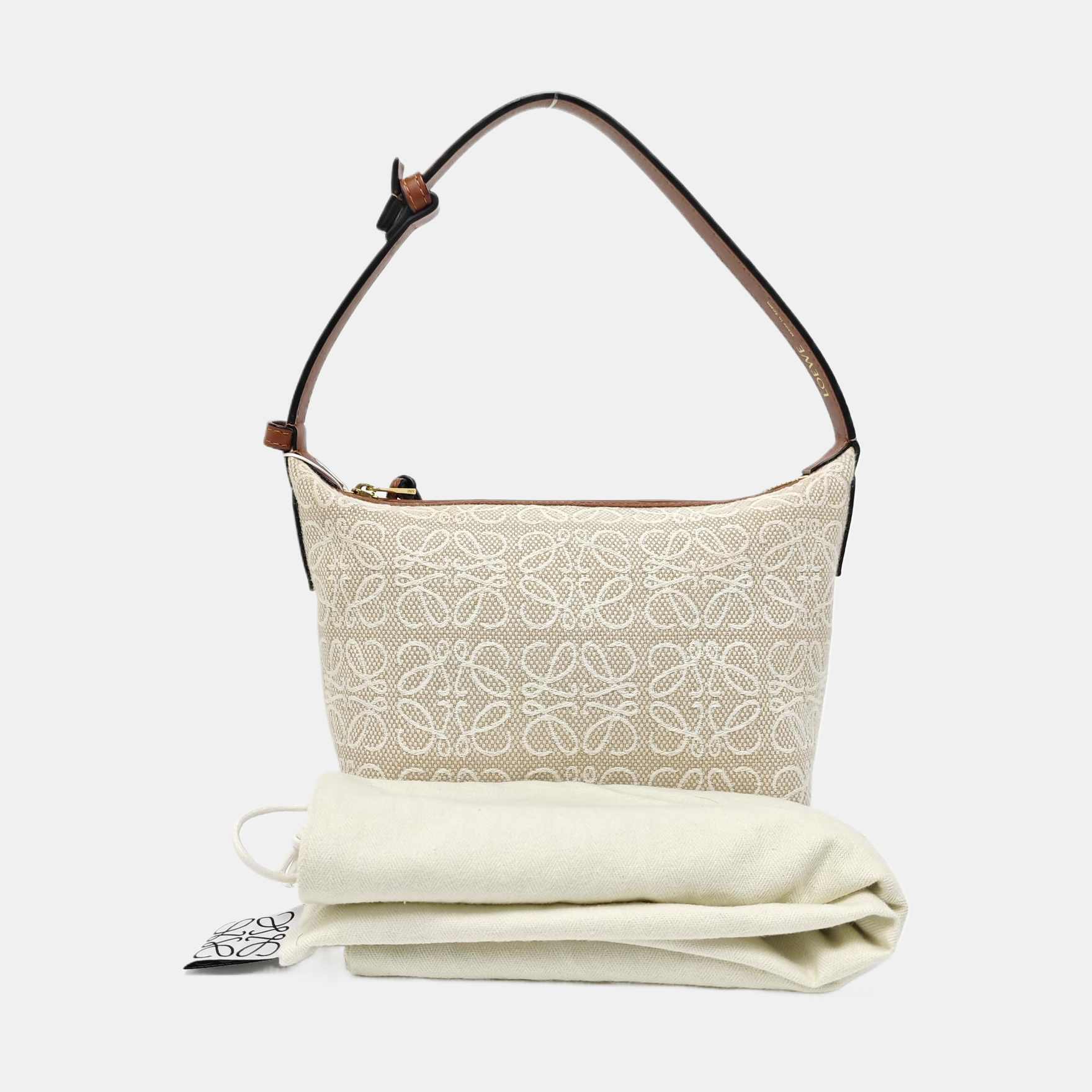 Monogram Canvas Top Handle Bag Beige