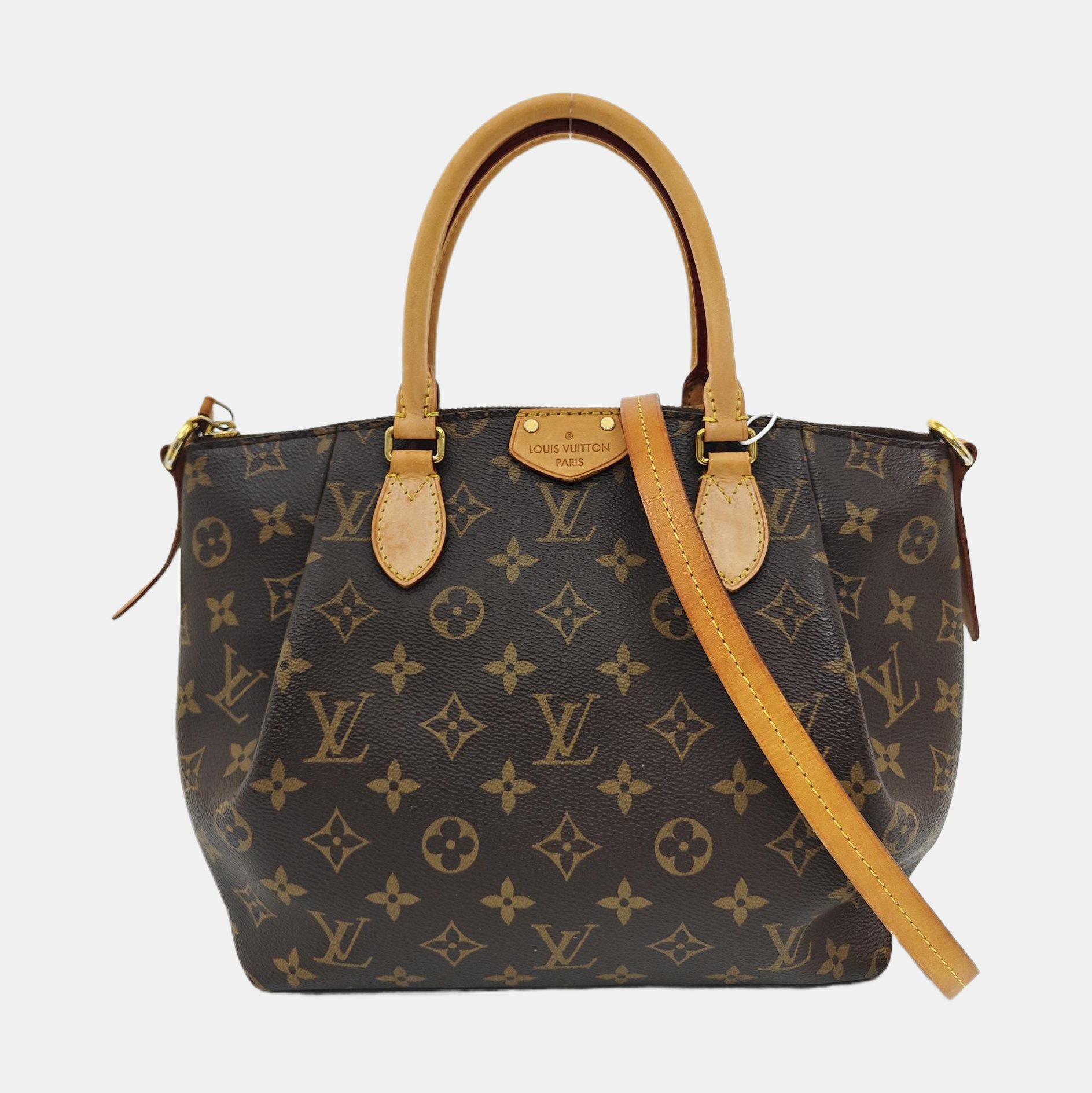 TURENNE Monogram Coated Canvas Brown