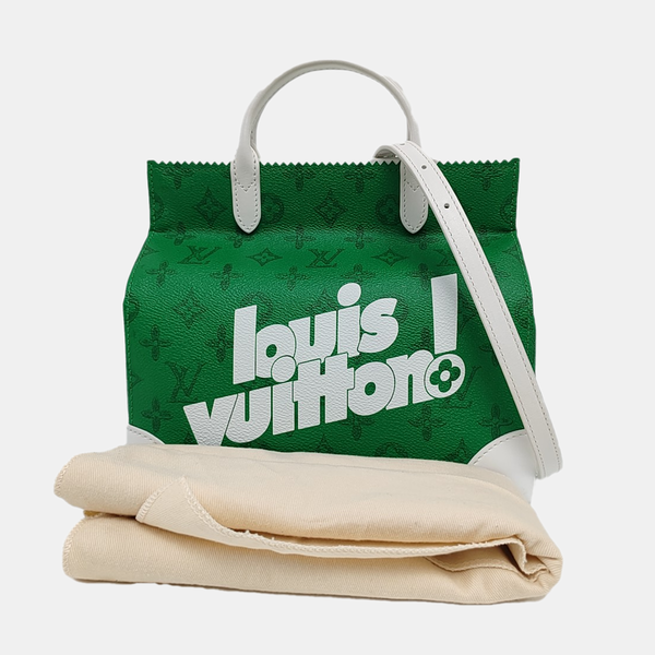 LITTER Monogram Coated Canvas Green