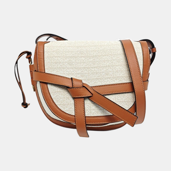 Gate Small Monogram Canvas White