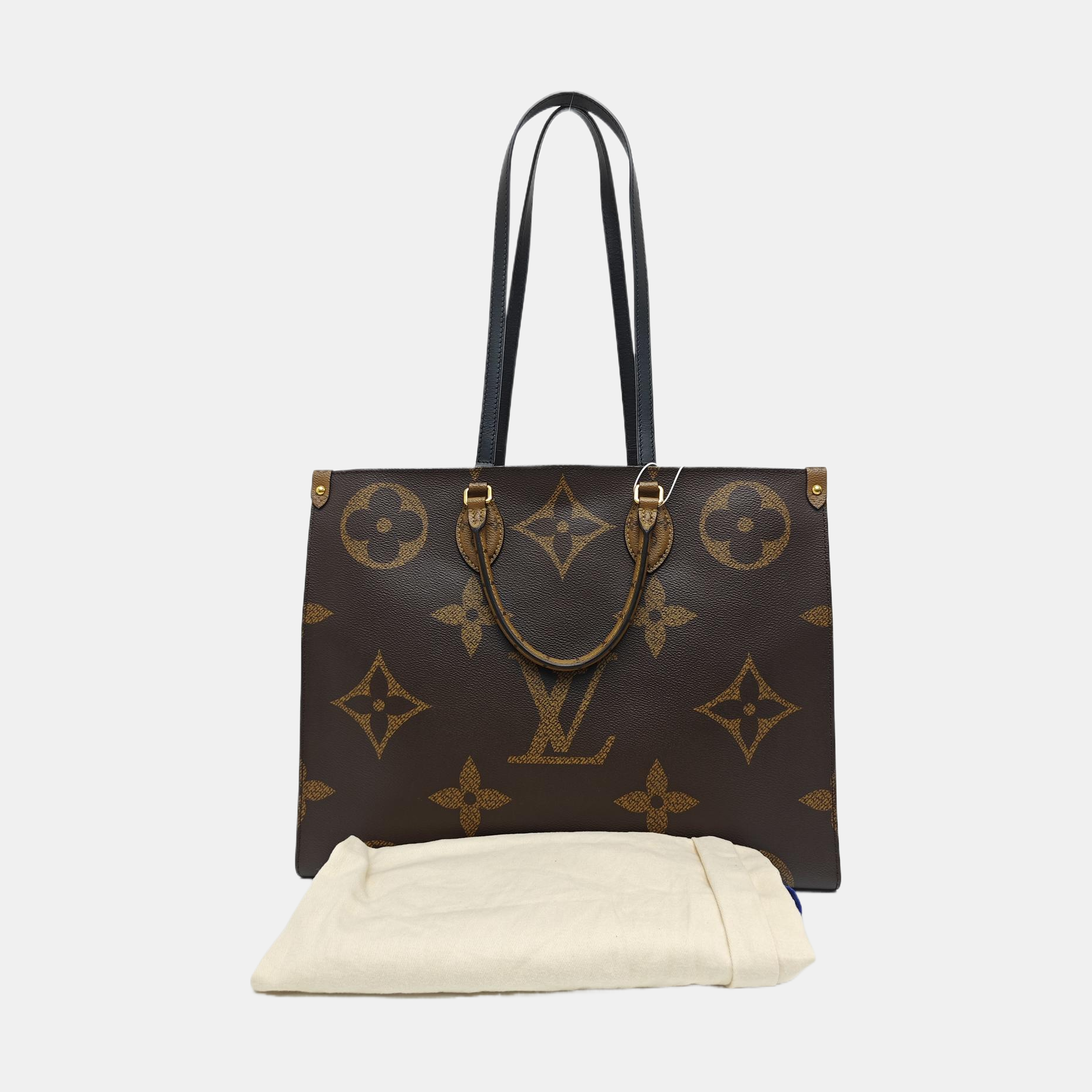 ONTHEGO GM Monogram Coated Canvas Brown