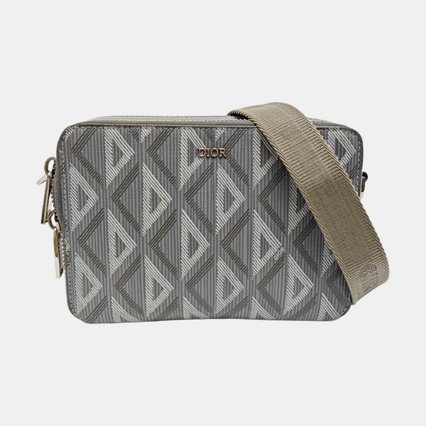 Coated Canvas Shoulder Bag Gray