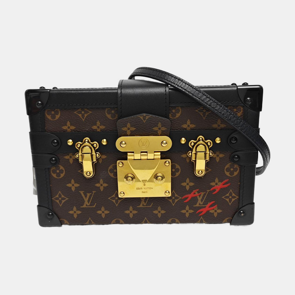 PETITE MALLE Monogram Coated Canvas Brown