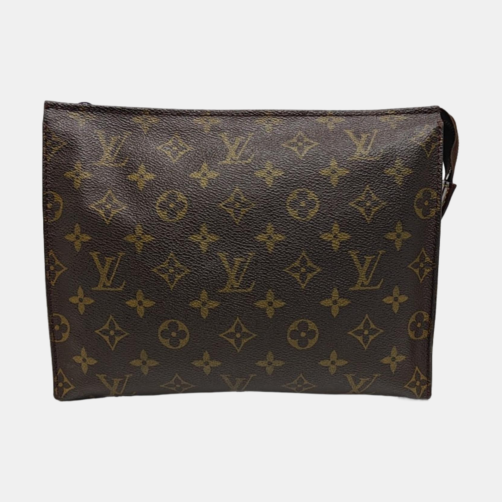 TOILET POCKET 26 Monogram Coated Canvas Brown