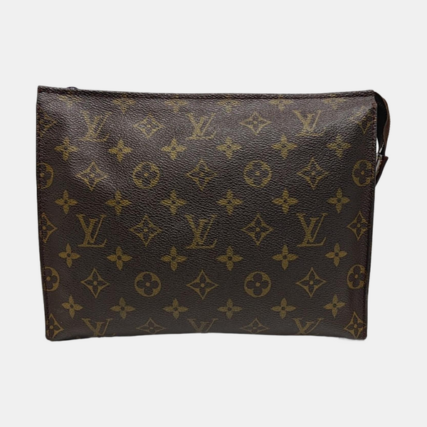 TOILET POCKET 26 Monogram Coated Canvas Brown
