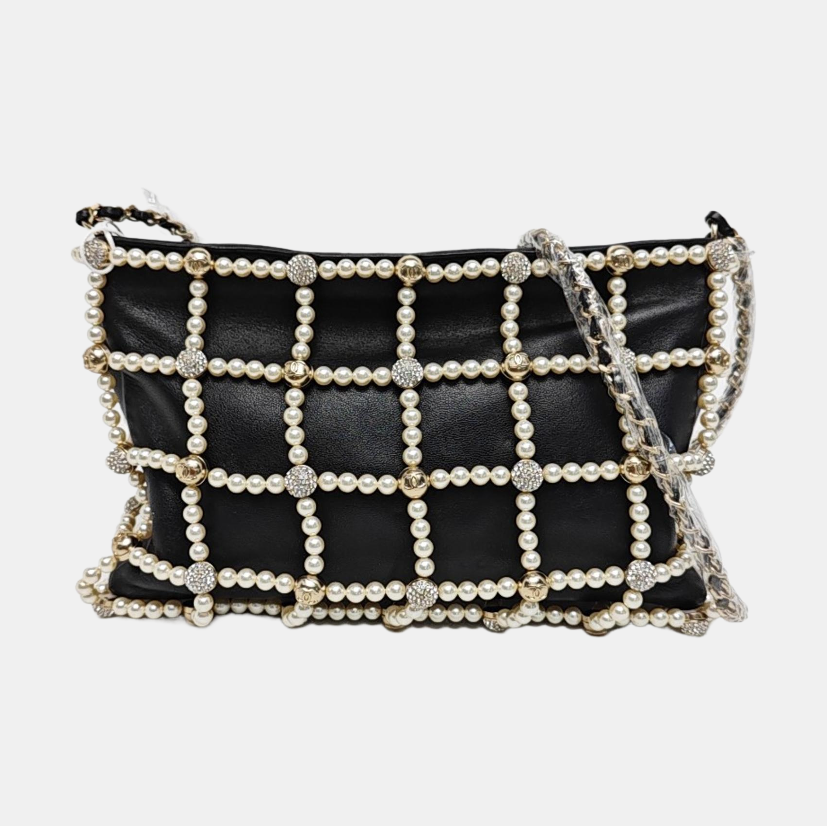 Lambskin Shoulder Bag Black