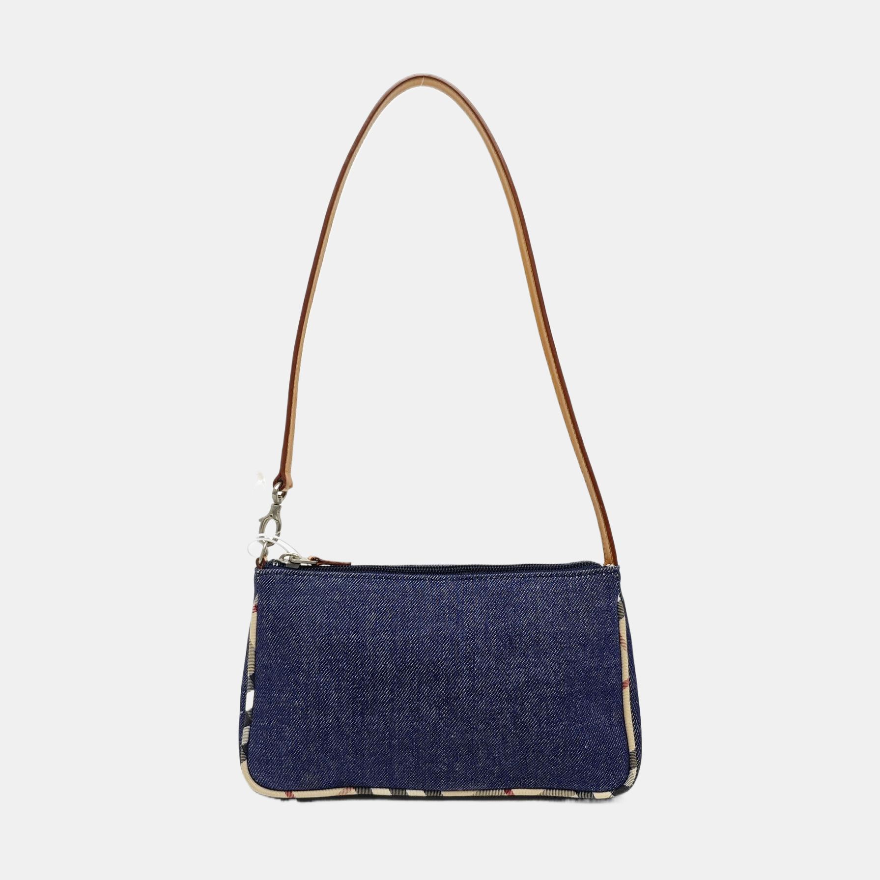 Fabric Top Handle Bag Blue
