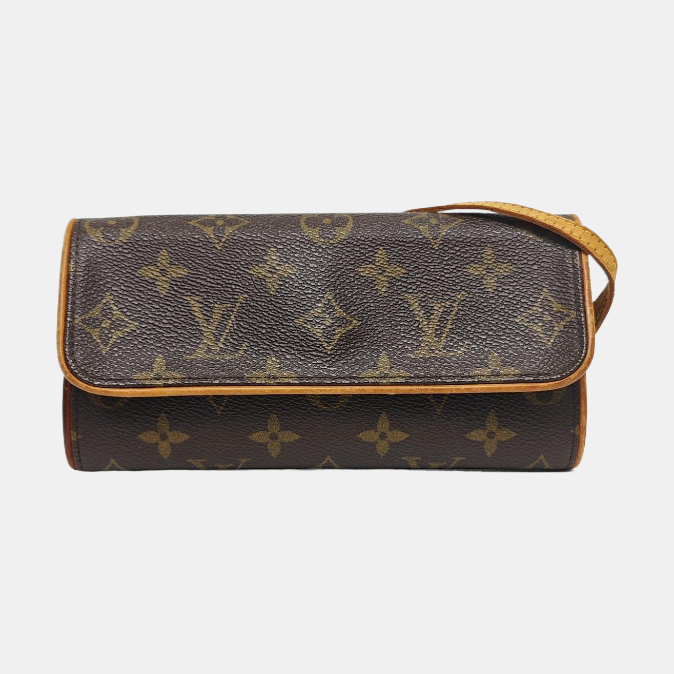 TWIN PM Monogram Coated Canvas Brown