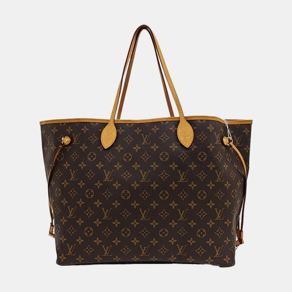 NEVERFULL GM Monogram Coated Canvas Brown