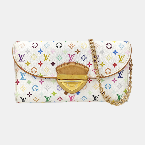 LV × TM EUGENIE Monogram Coated Canvas White Wallet