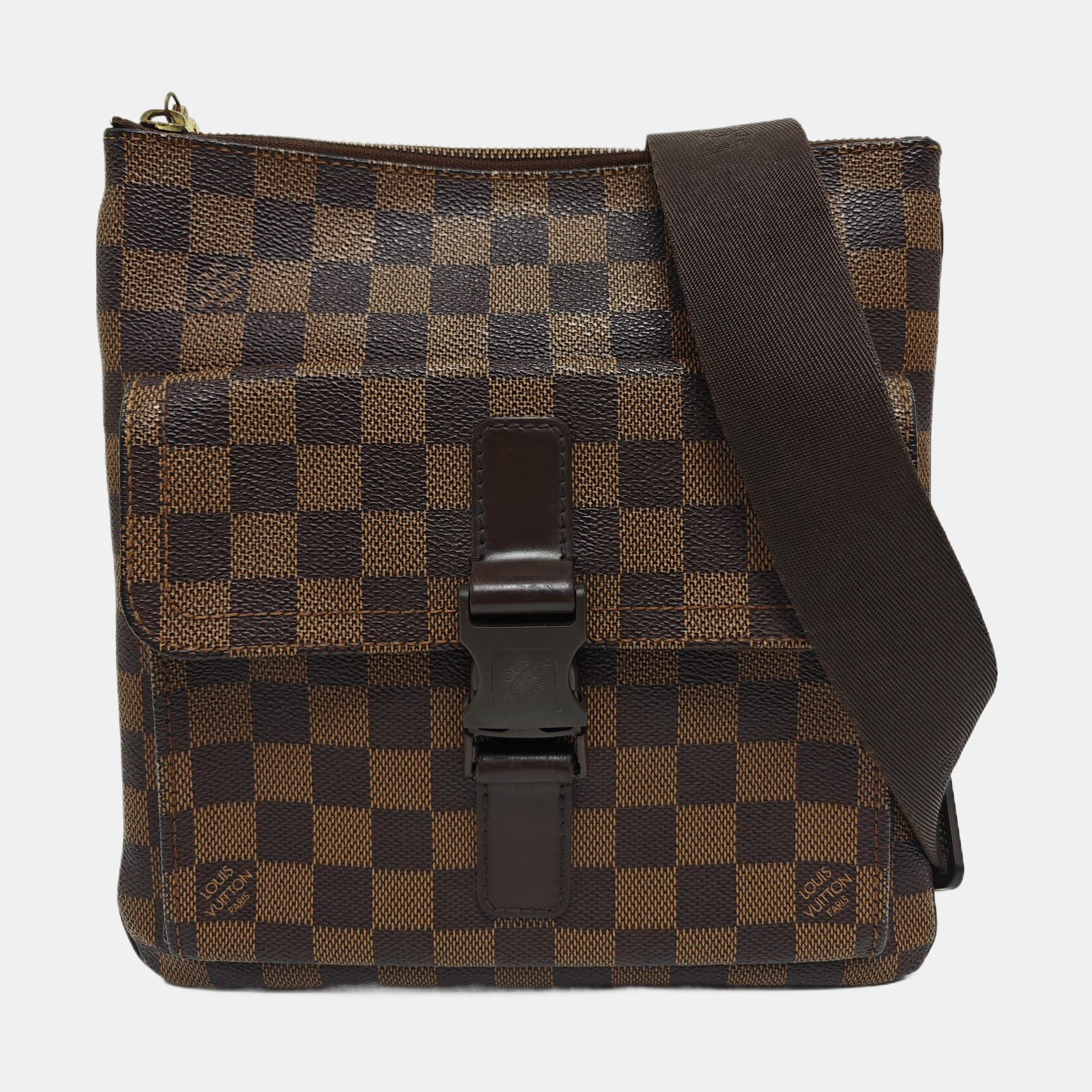 MELVILLE Damier Ebene Coated Canvas Brown