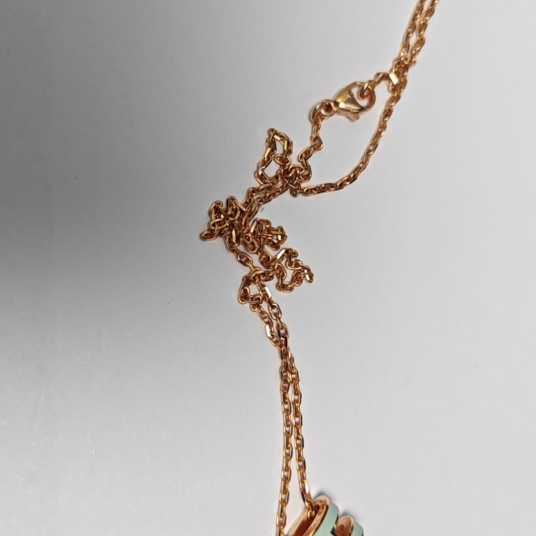 Pop H Metal Rose Gold Necklace