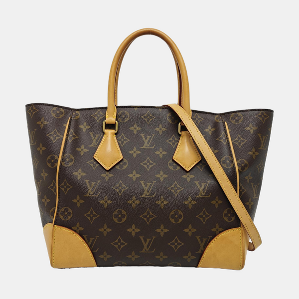 PHENIX Monogram Coated Canvas Brown