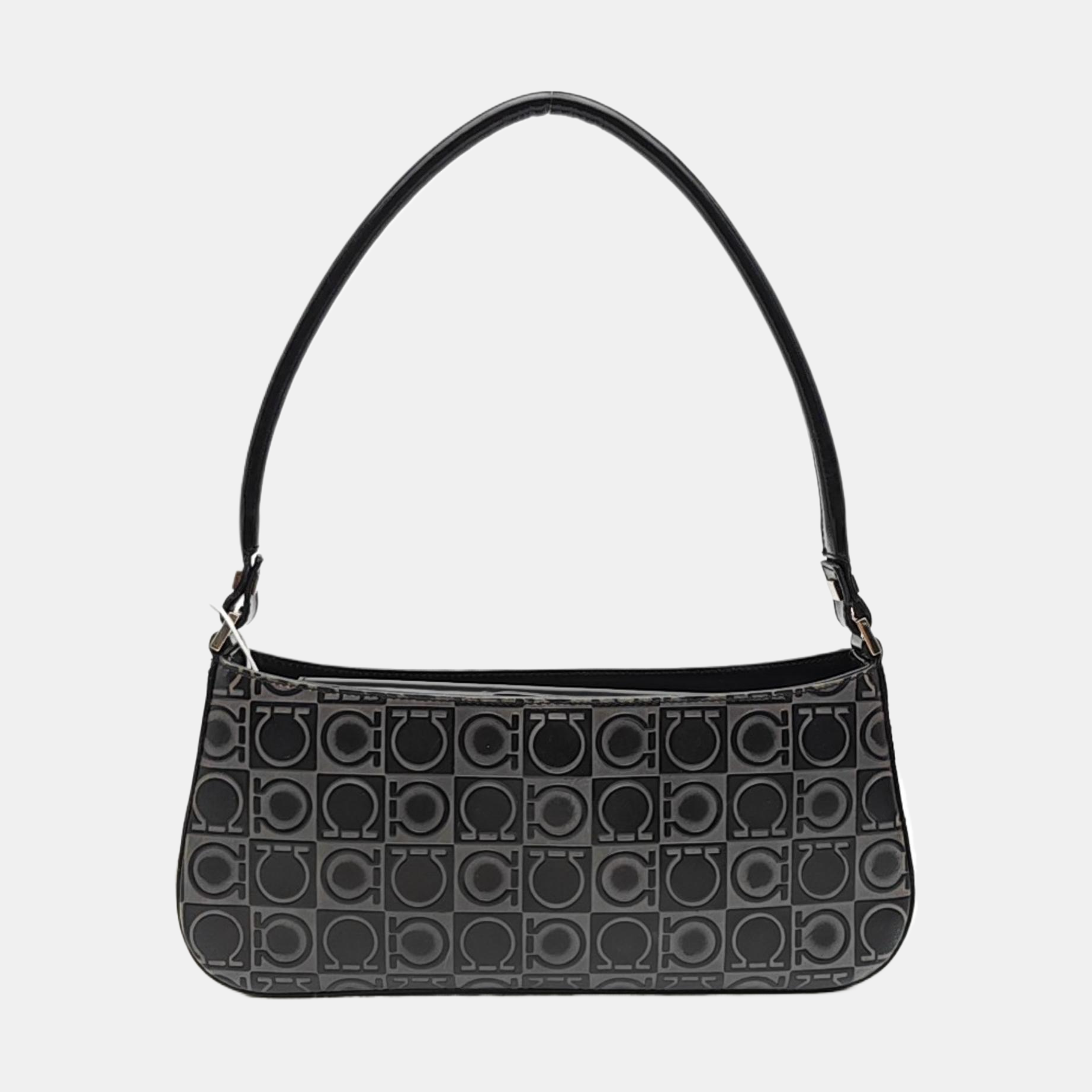 Calfskin Top Handle Bag Black