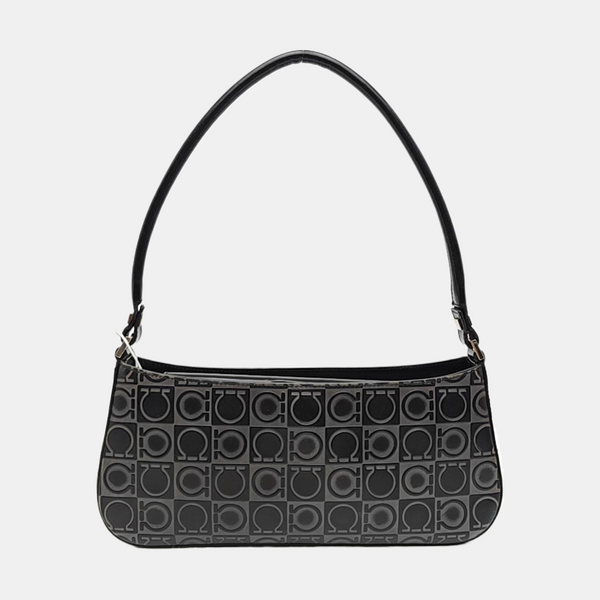 Calfskin Top Handle Bag Black