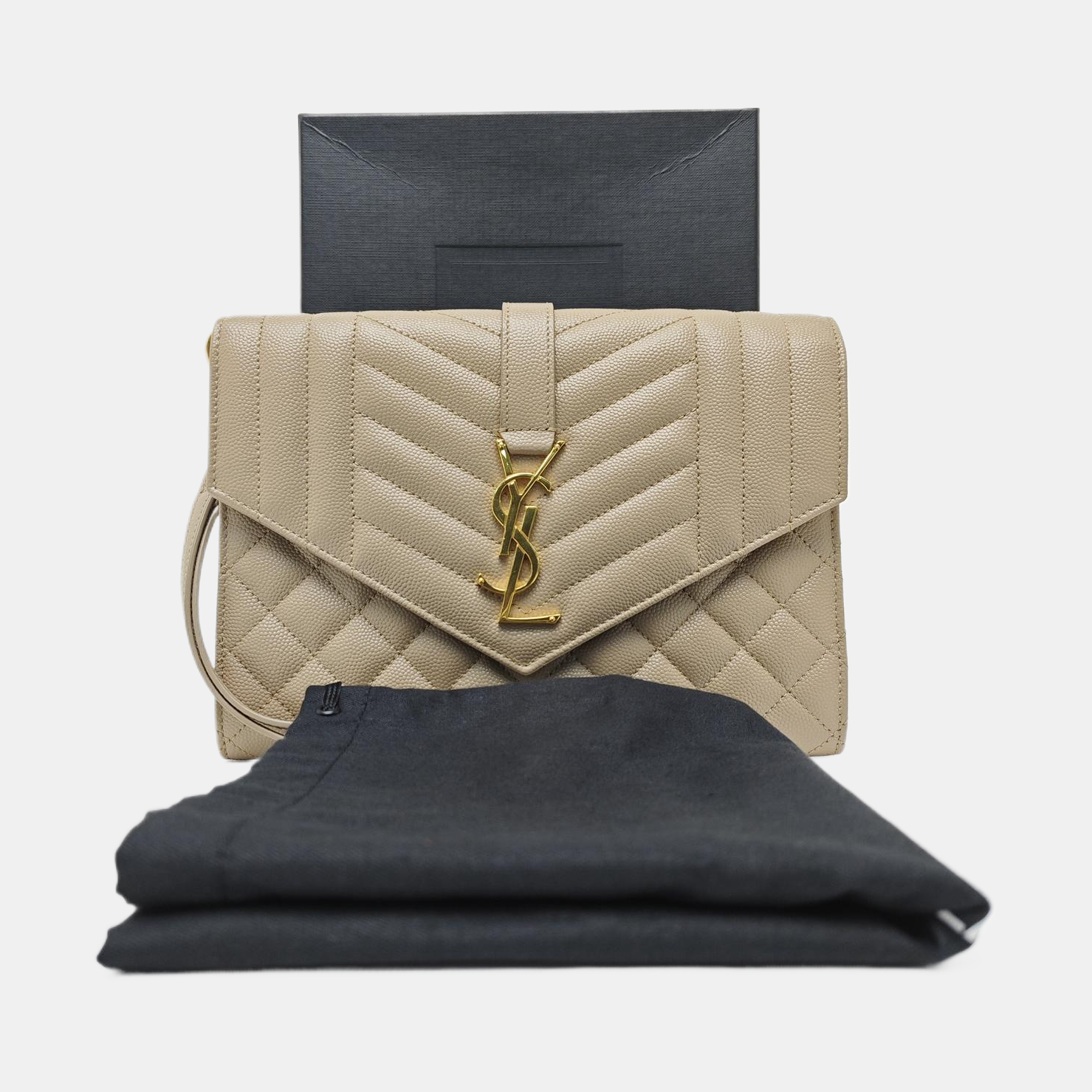 MONOGRAM Quilted Calfskin Beige