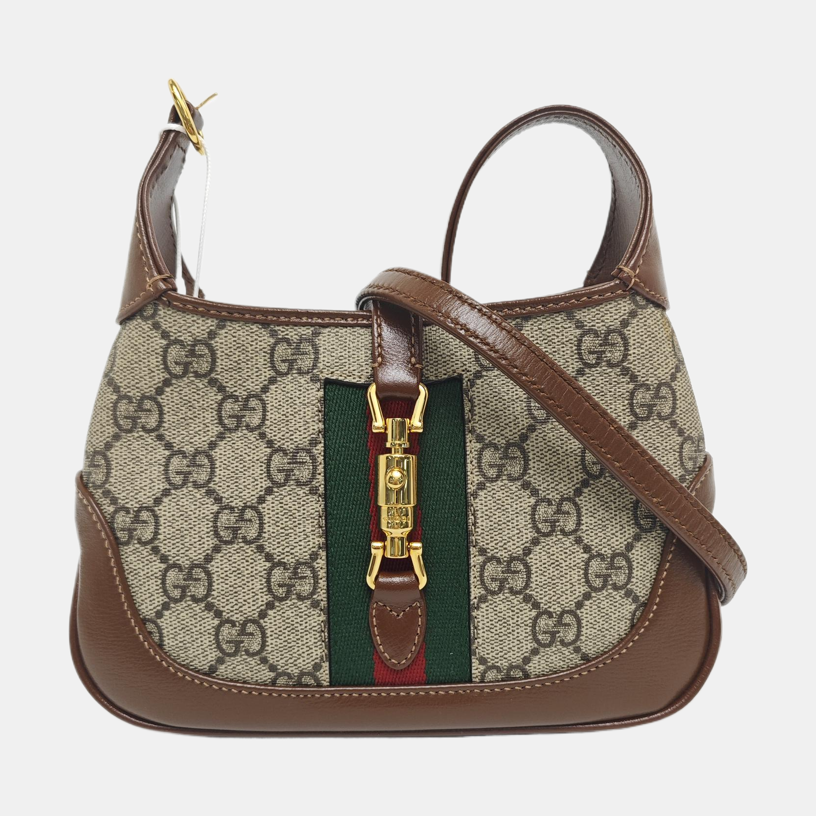 Jackie 1961 Mini Monogram Coated Canvas Beige