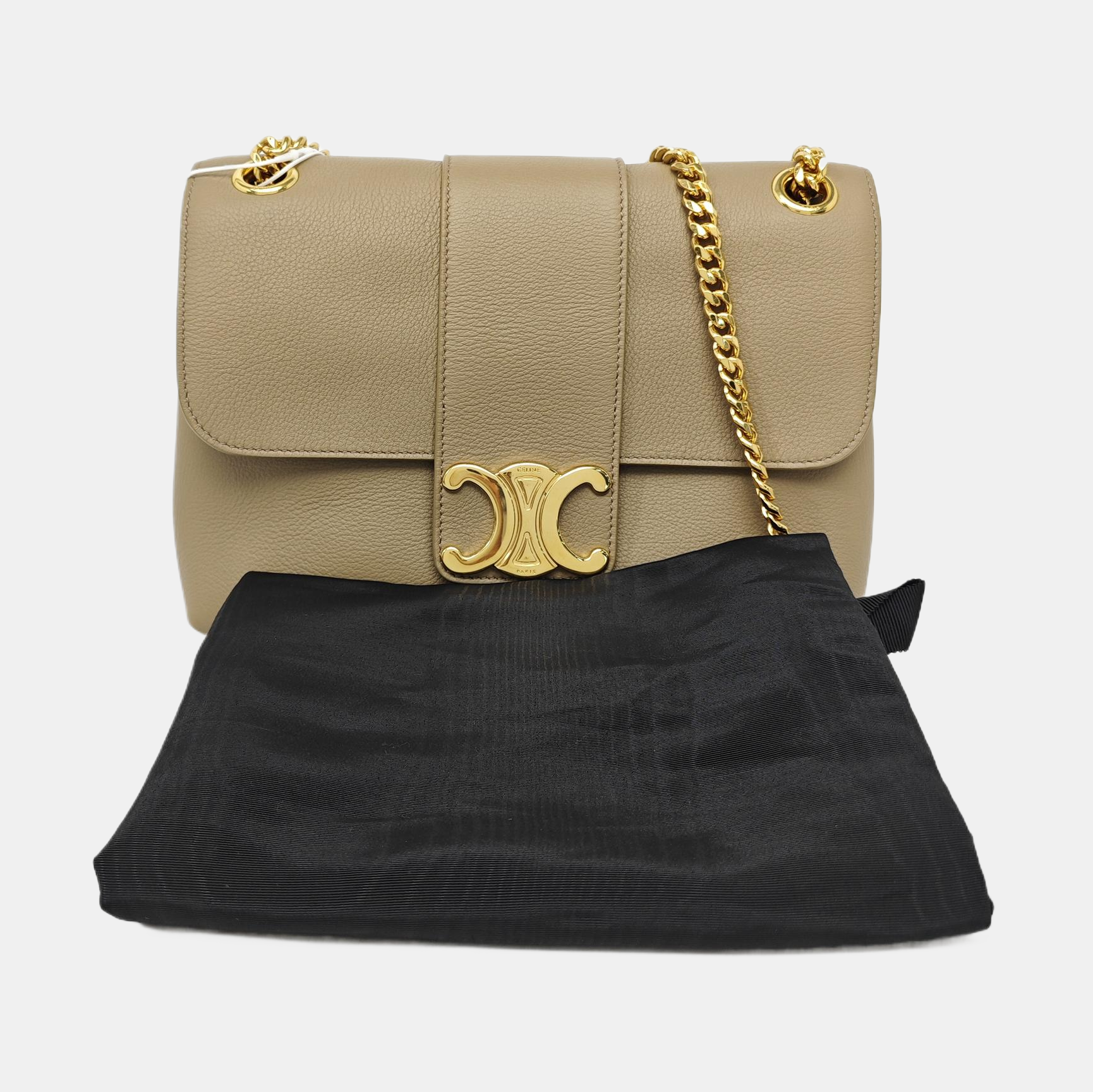 TEEN VICTOIRE Medium Calfskin Gray