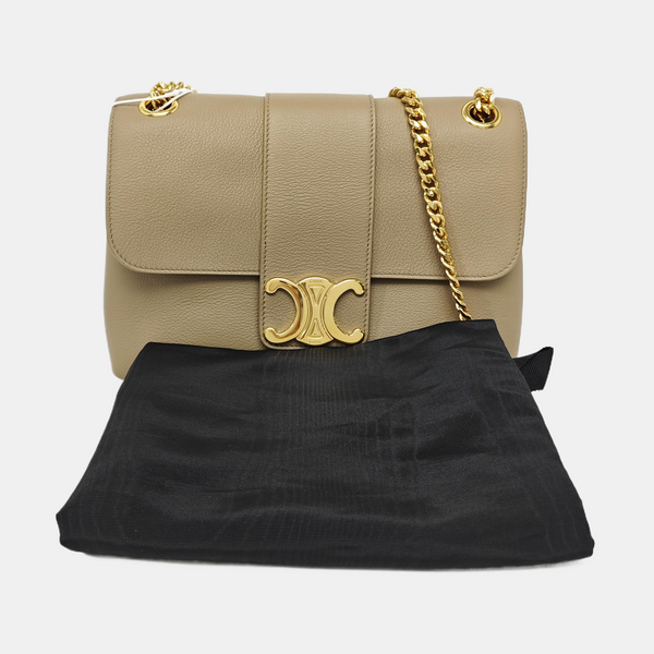 TEEN VICTOIRE Medium Calfskin Gray