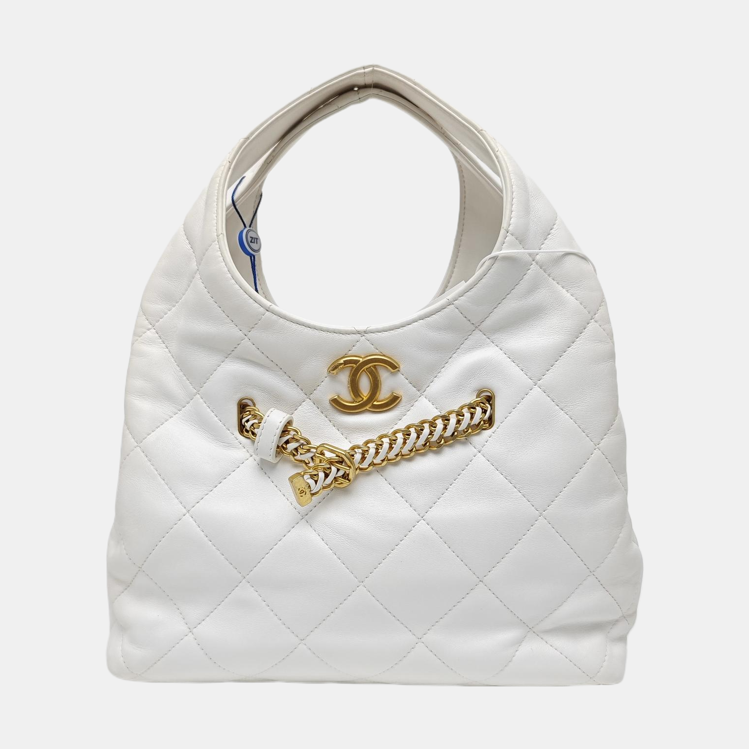 25P Quilted Lambskin White