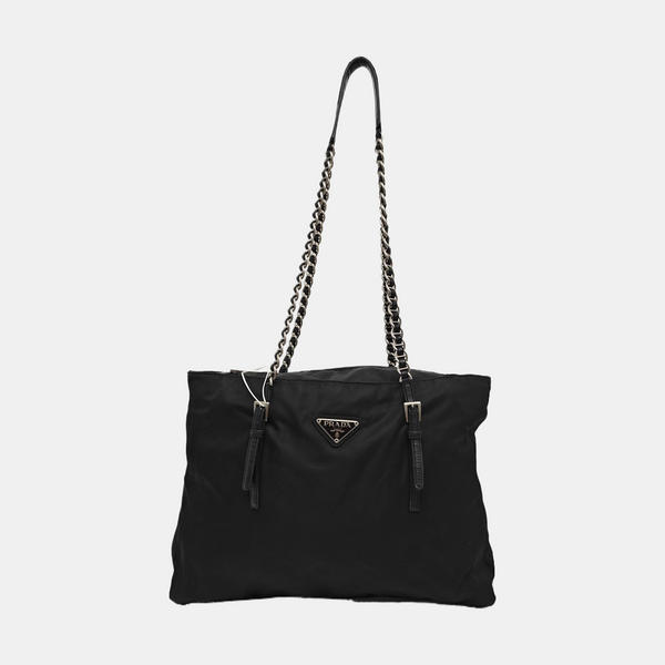 Nylon Shoulder Bag Black