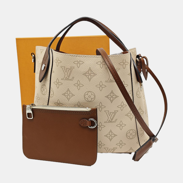 HINA PM Monogram Calfskin Beige
