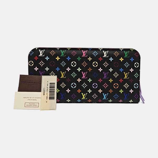 LV × TM ZIPPY Monogram Coated Canvas Black