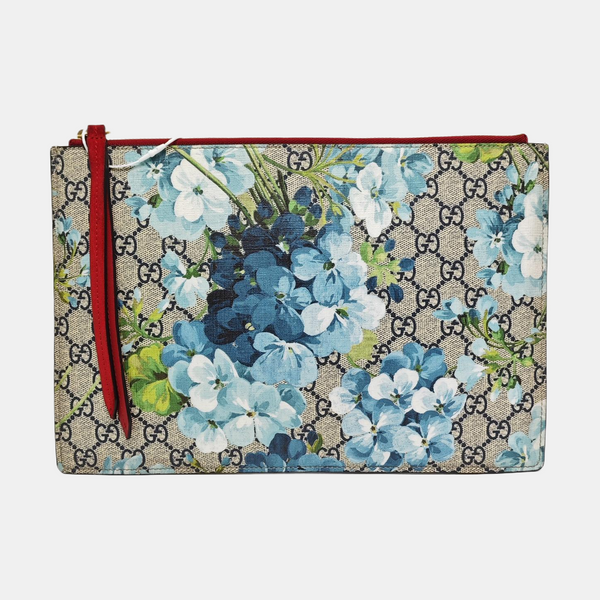 Monogram Coated Canvas Top Handle Bag Blue