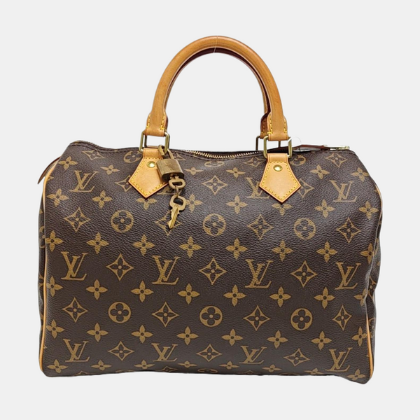 SPEEDY 30 Monogram Coated Canvas Brown