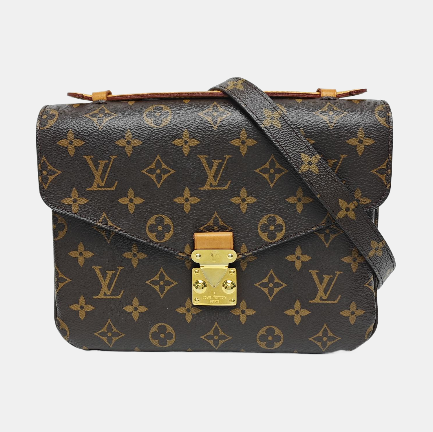 MÉTIS MM Monogram Coated Canvas Brown
