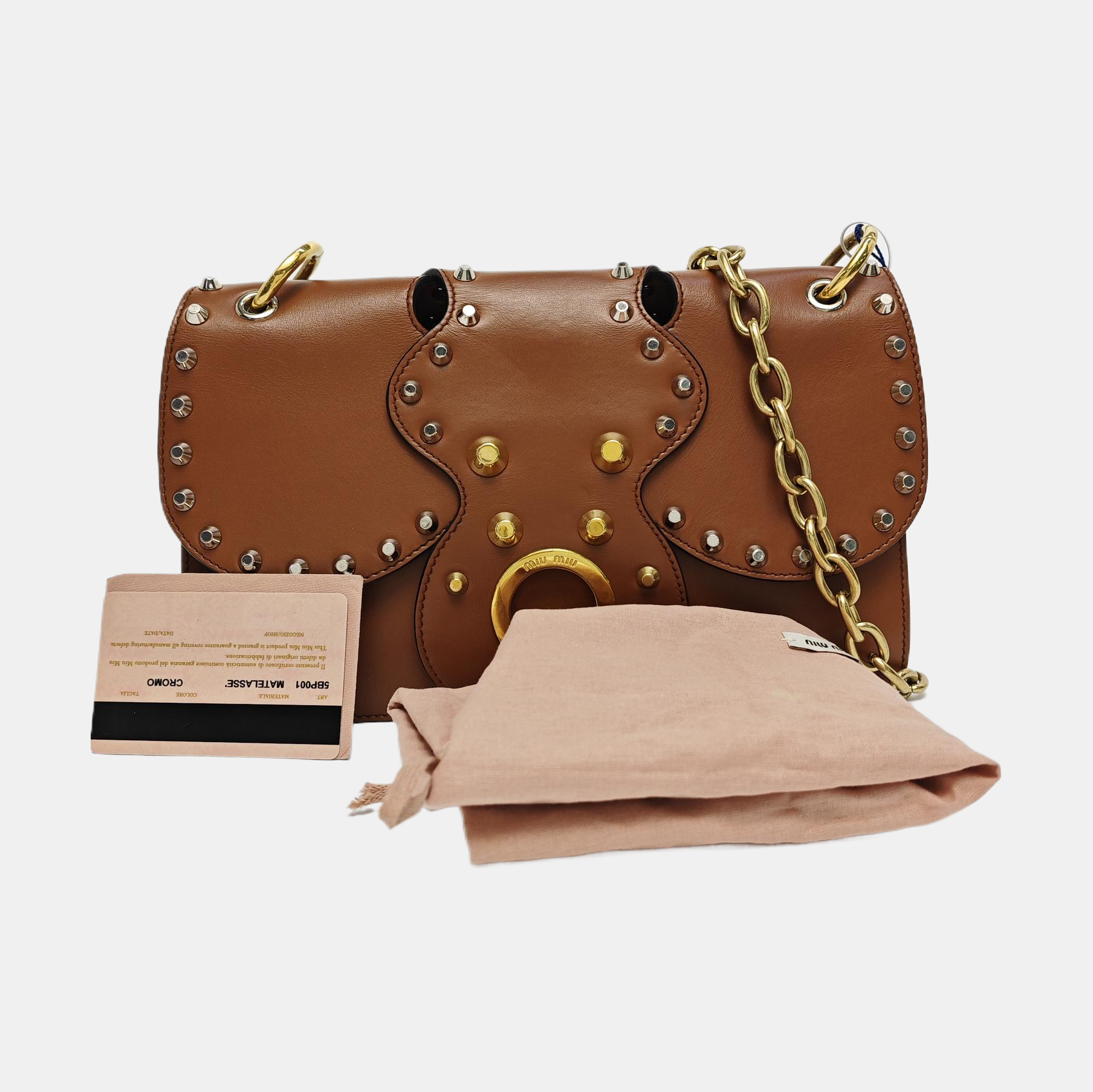 Leather Shoulder Bag Brown